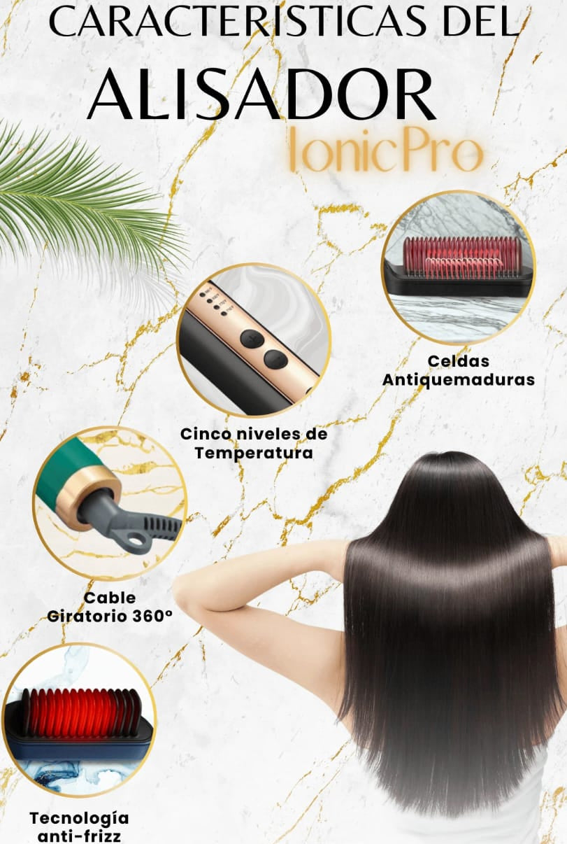🔥 Cepillo Alisador Americano + REGALO CEPILLO PORTATIL 🔥