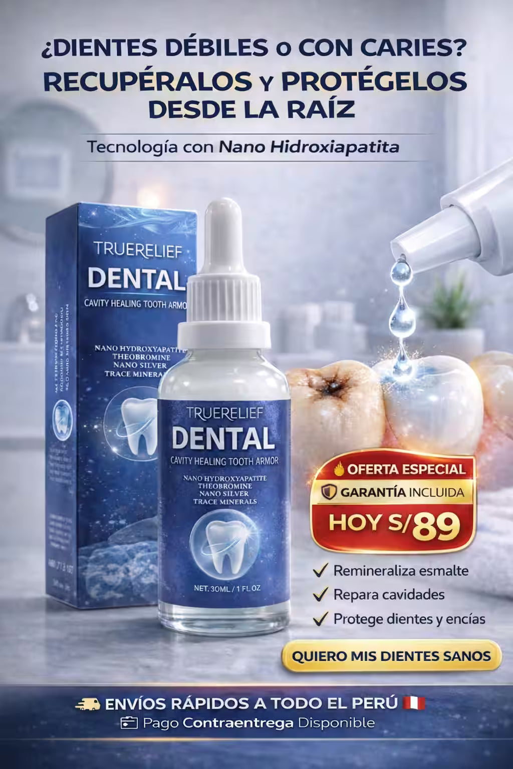 ARMADURA DENTAL HIDROXIAPATITA
