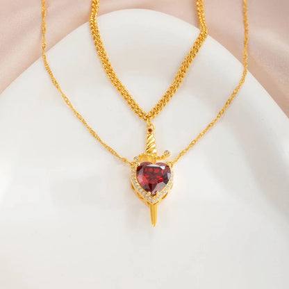 COLLAR PARA NOVIOS DE CORAZON Y ESPADA ❤️‍🔥🗡️