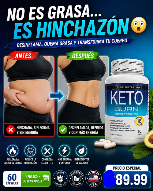 KETO BURN – 60 CÁPSULAS