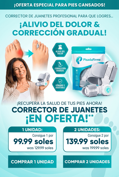 👣 CORRECTOR DE JUANETE AJUSTABLE ORTOPÉDICO