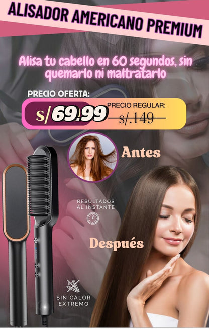 APROVECHA LA PROMOCION DEL CYBER WOW PEINE ALISADOR  DEJA LISO Y BRILLANTE EN MINUTOS